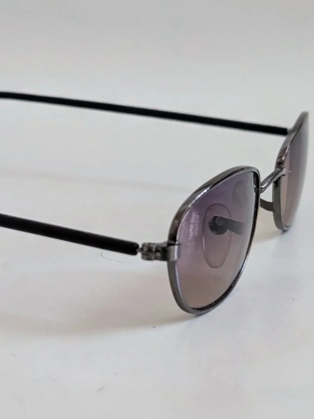 NWT Vintage 90's Rectangle Metal Combo Sport Sunglasses (D. Gunmetal)